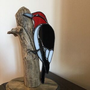 Stained glass window sitter